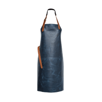 Xapron Tablier en cuir Bleu - The Gastronomie House Lyon